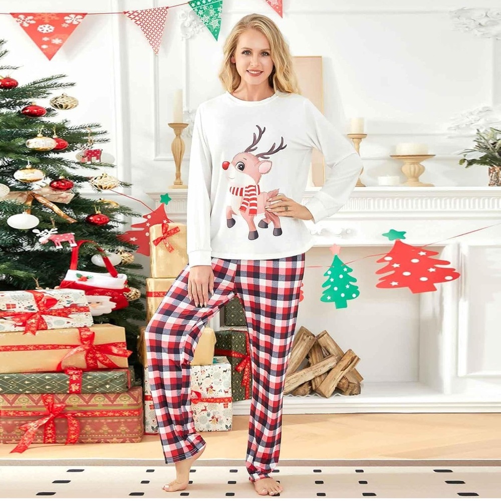 Festive Reindeer Pajama Set